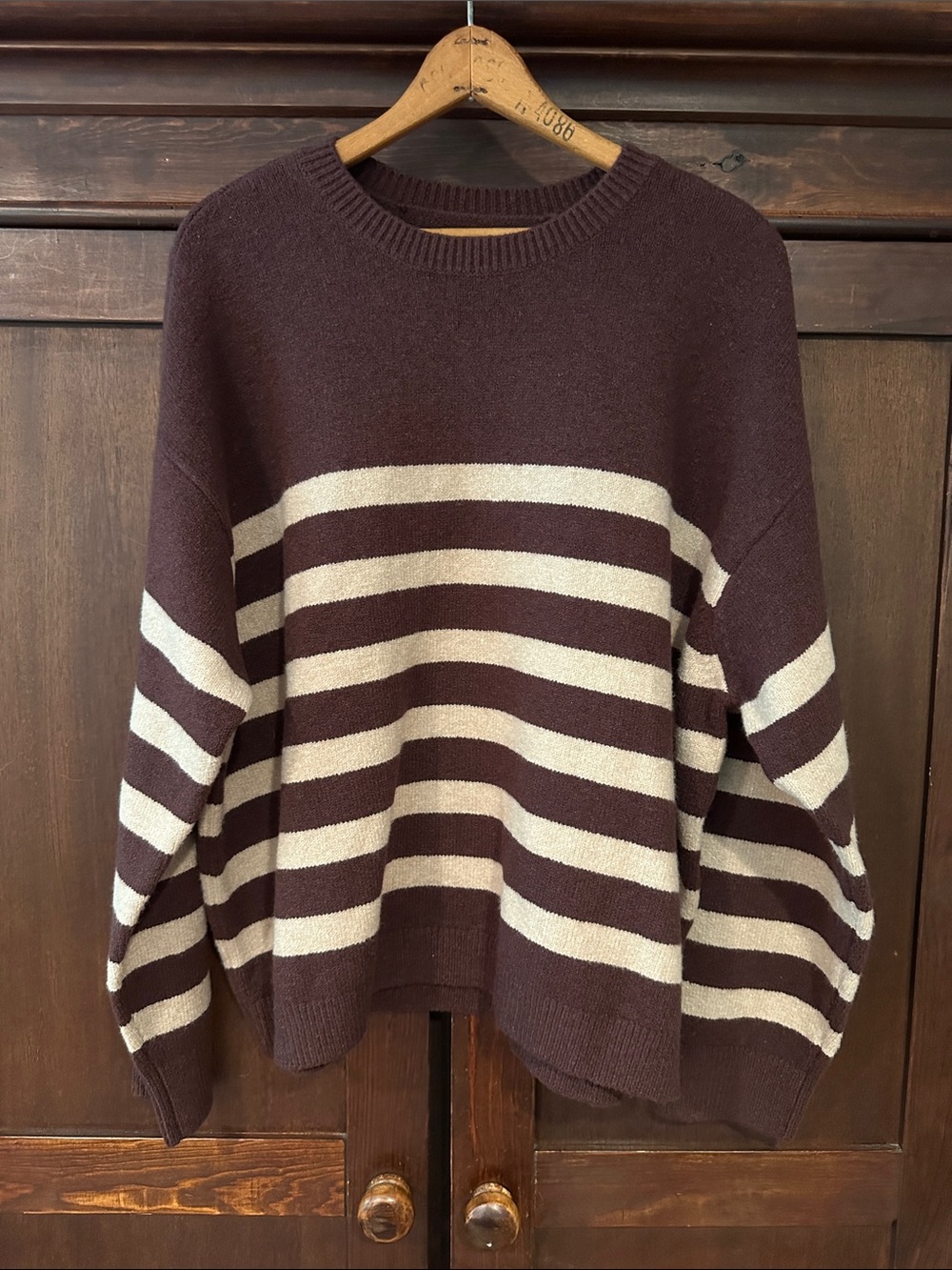 Daze • women’s striped crew neck sweater • brand new with tags